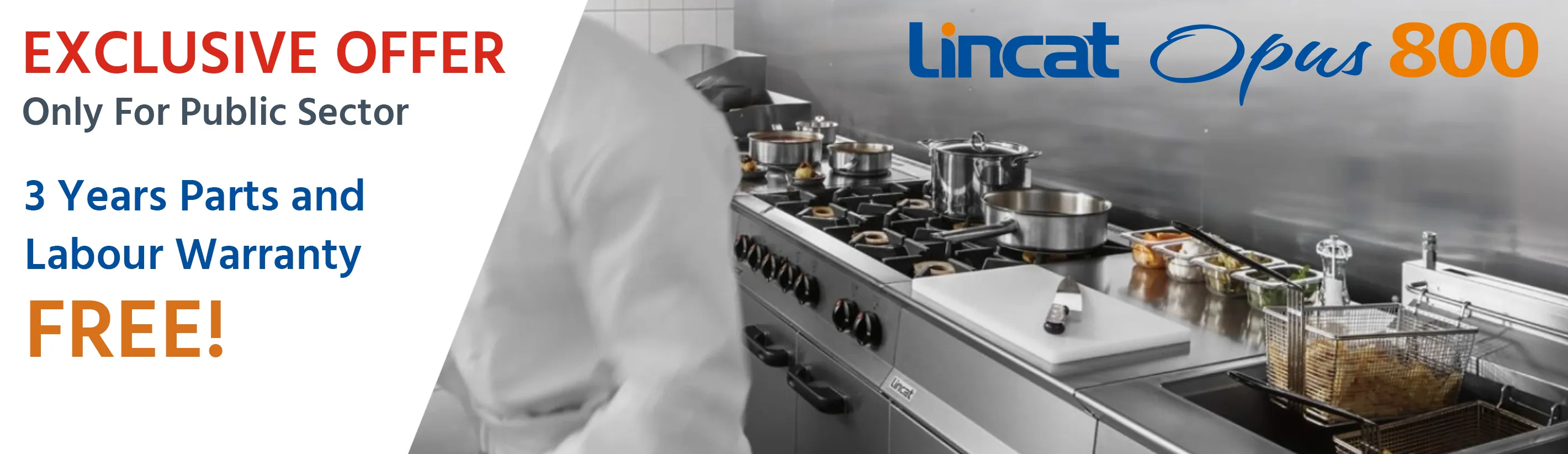 Exclusive Offer, Only for public sector, 3 years parts and labour warranty free Lincat Opus 800